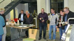 2. November 2017 - erstes Bier angezapft